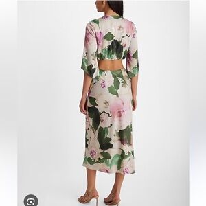 Express Green Sleeveless V-neck Sundress